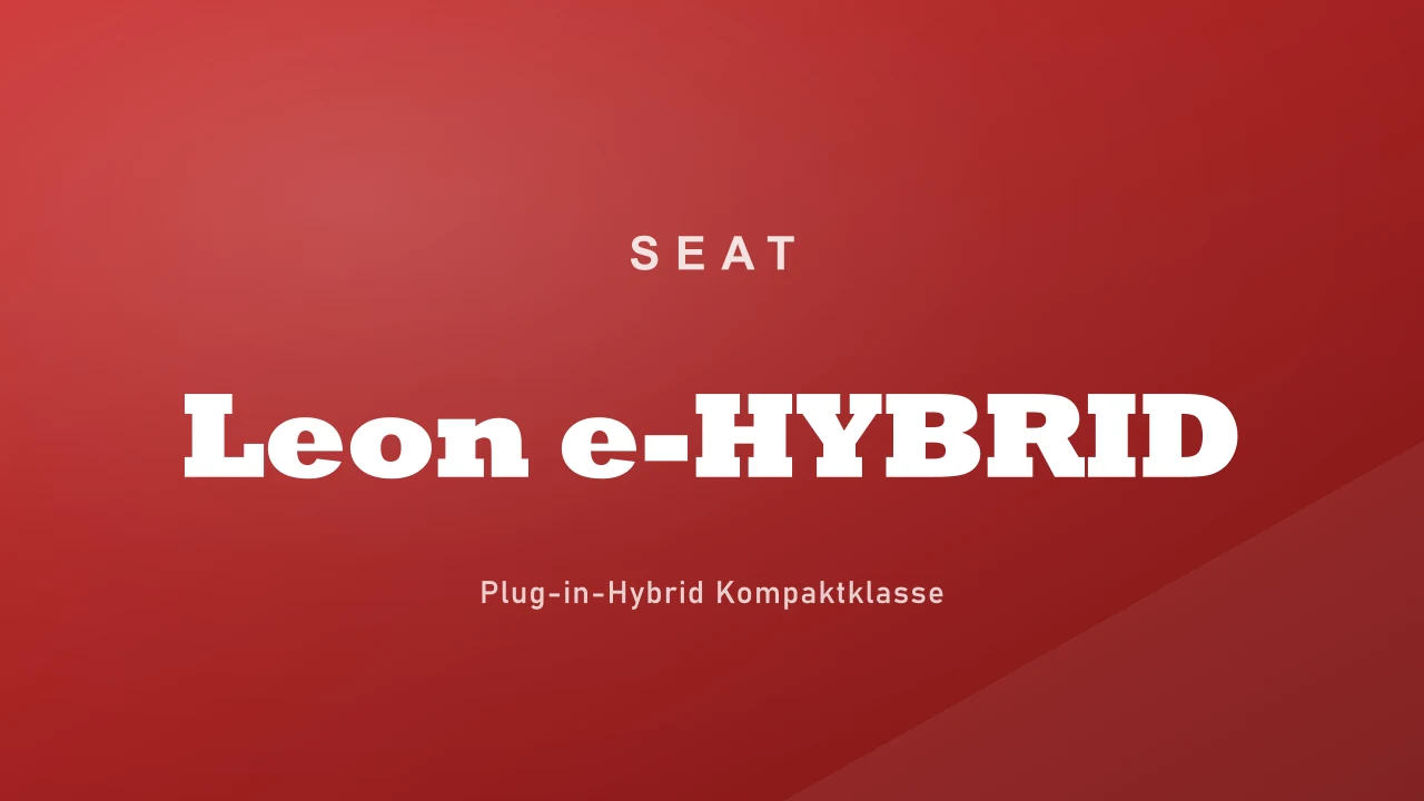 SEAT Leon e-HYBRID — Plug-in-Hybrid Kompaktklasse bei Automobilsalon Bellemann Wiesloch